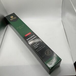 Royal Craft Wood Set of 4 Drawer Divider 17" to 22" Expandable Natural #709608